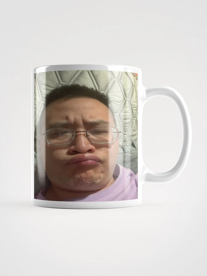 White Glossy Mug : not happy product image (3)
