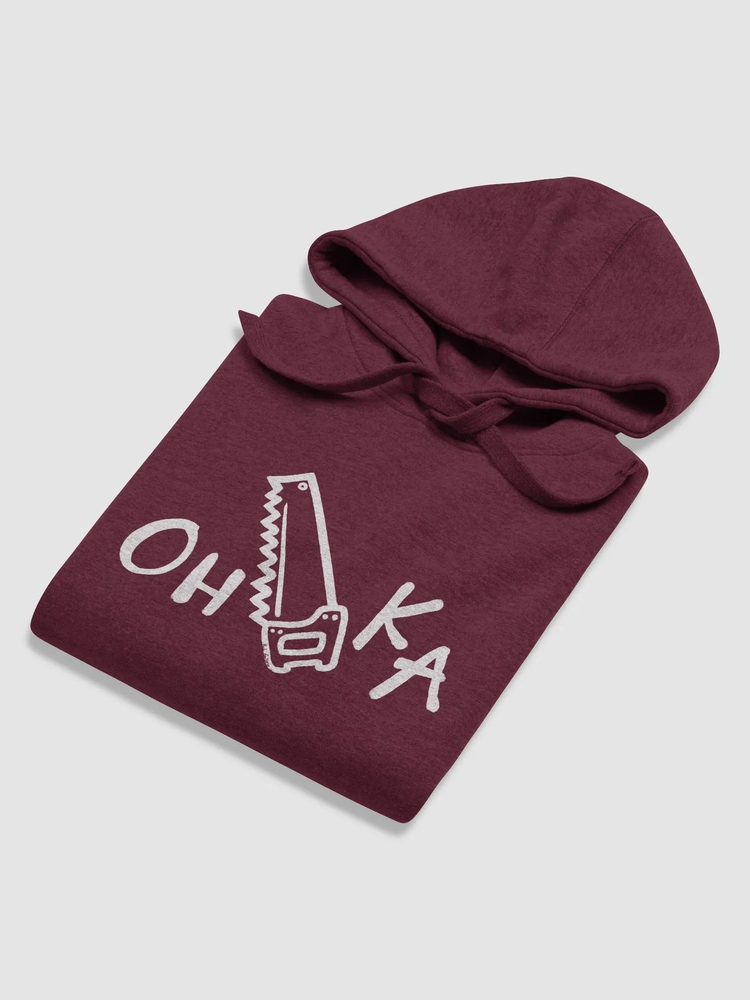 Oh-Saw-Ka (Osaka White Text) Premium Hoodie product image (5)