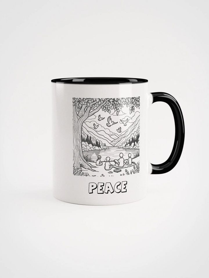 Peace’s Tranquil Sanctuary Coloring Book Mug product image (1)