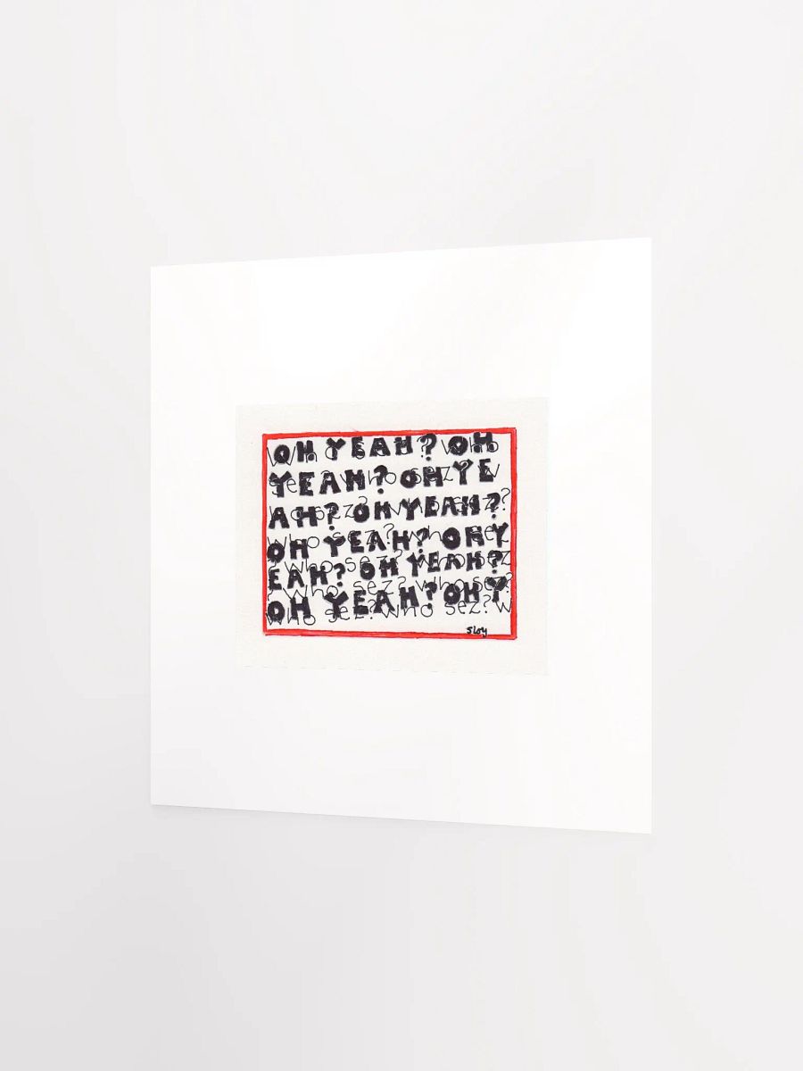 oh yeah? who sez? panel card print product image (4)