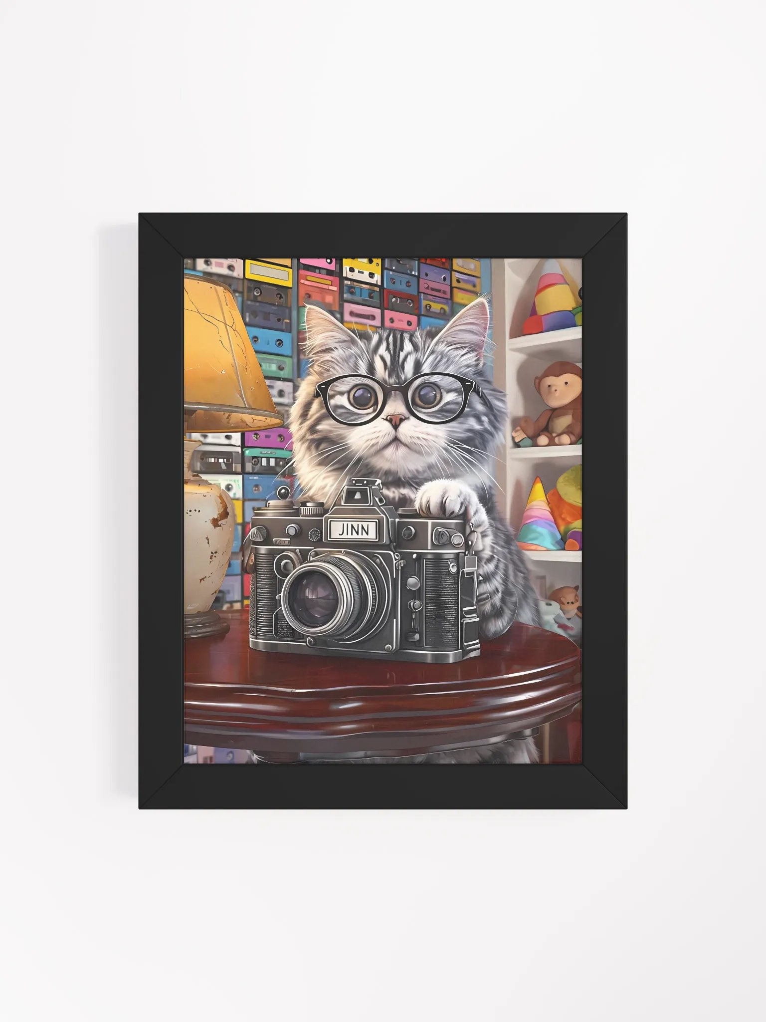 Whiskered Photographer Framed Poster product image (5)