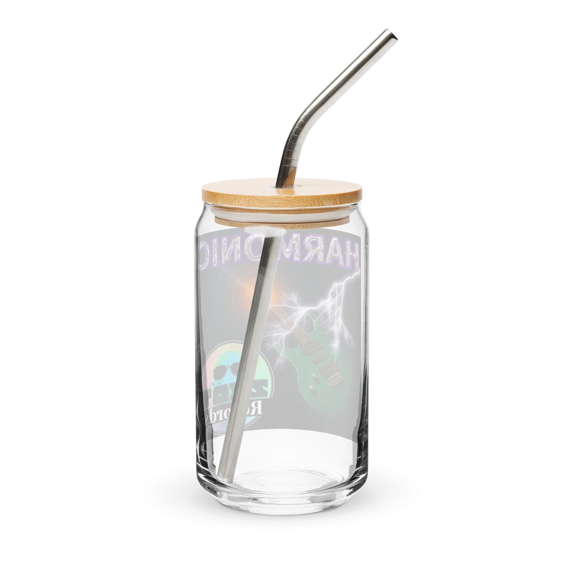 Harmonic Album Cover Can Shaped Glass + Lid & Straw - Show your Support - Drinkware product image (2)