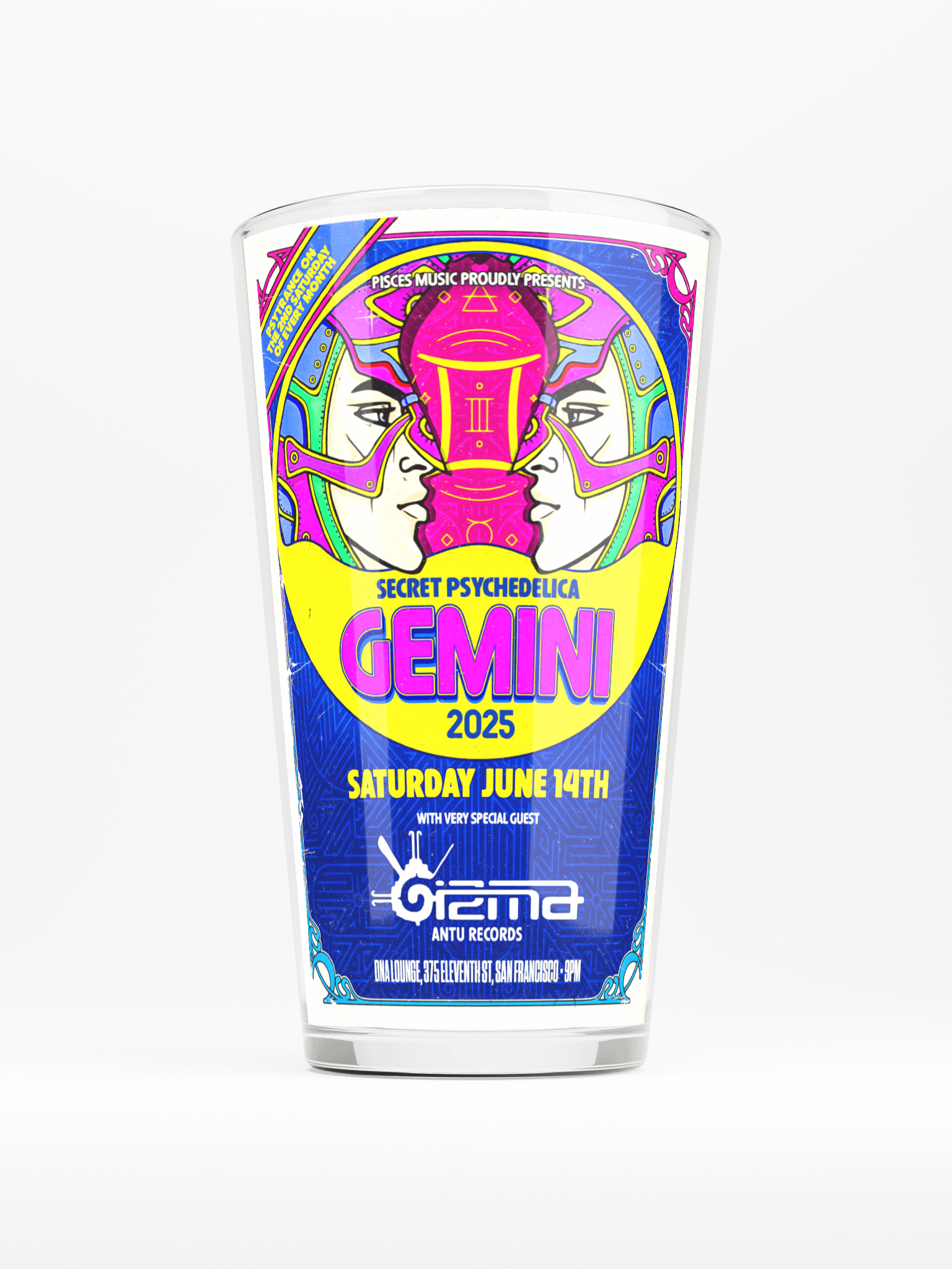 Gemini 2025 Shaker Pint Glass product image (1)