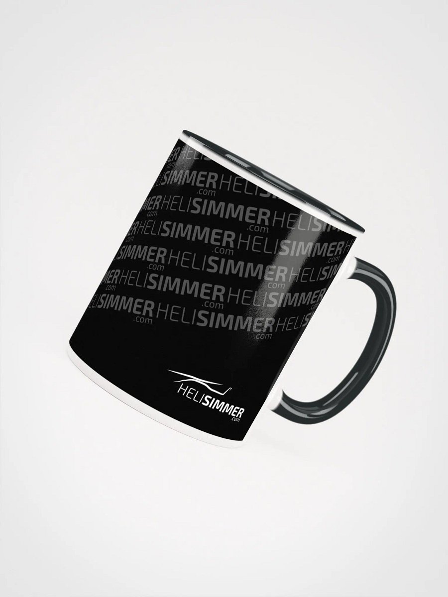 HeliSimmer.com Logo Mug - Black over White product image (4)