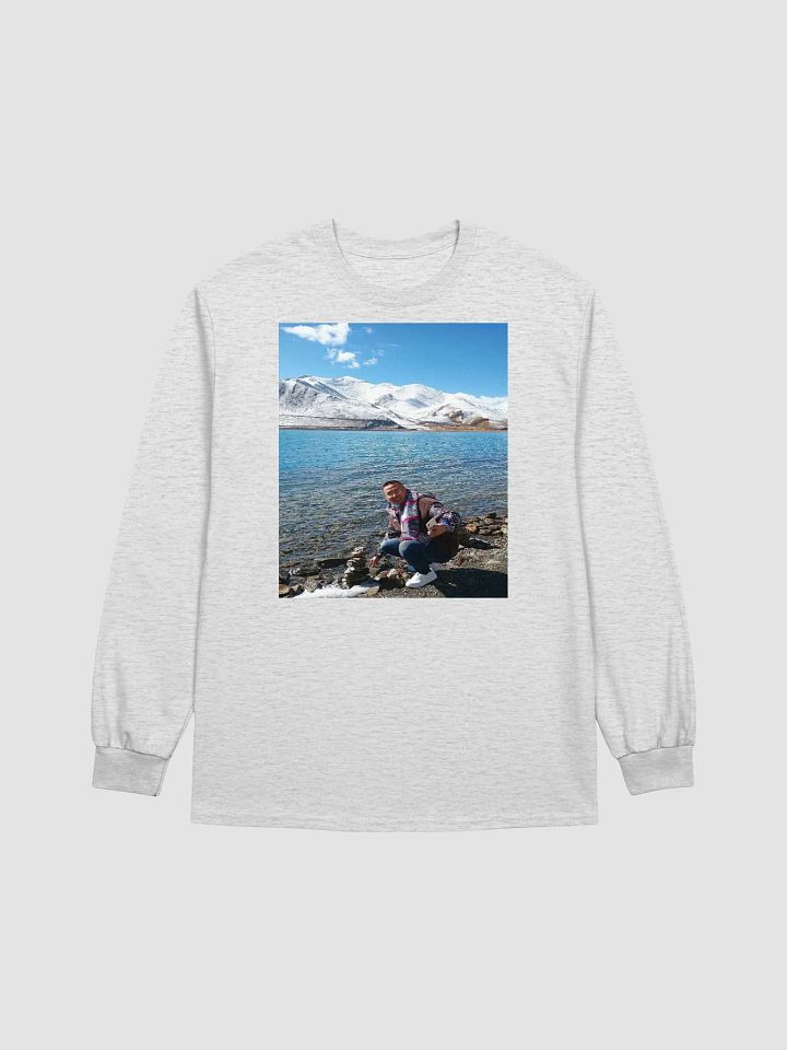 Gildan Ultra Cotton Long Sleeve T-Shirt: snow mountain product image (12)