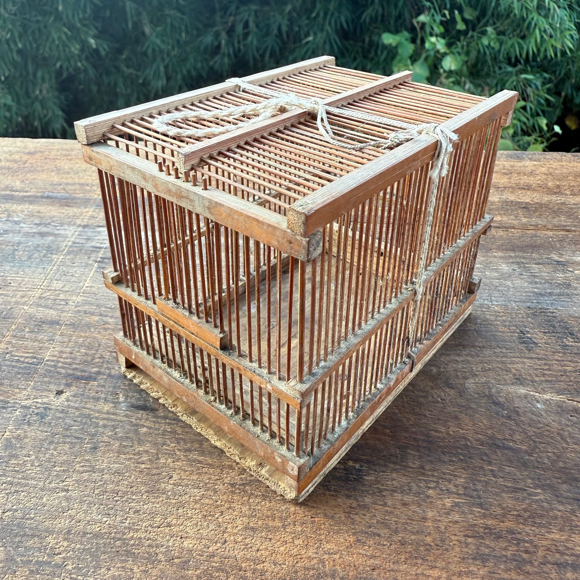 🎎 Antique Japanese Bamboo Mushikago (Insect Cage) – Mid‑Showa Folk Craft product image (1)