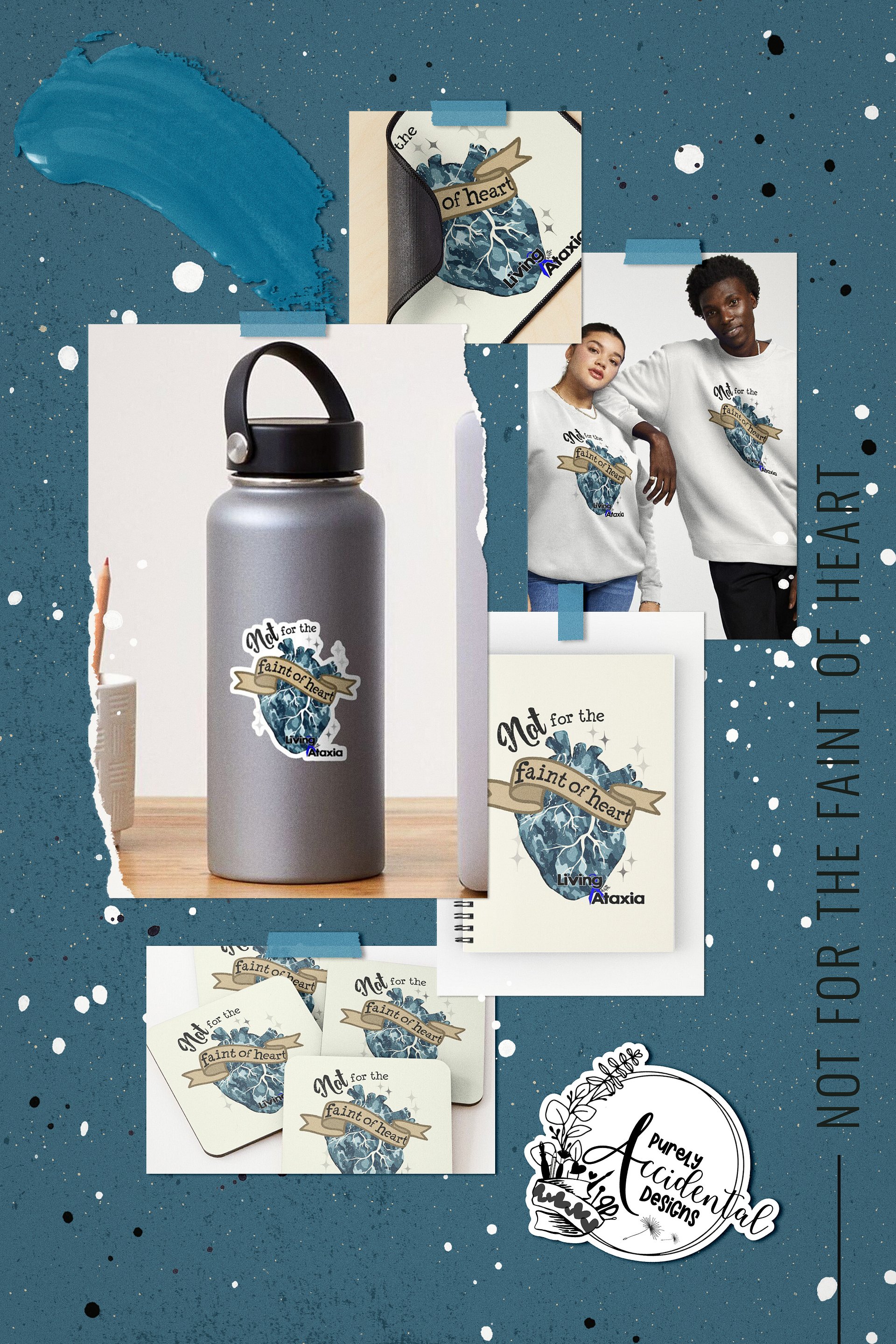 Not For The Faint of Heart Blue Camo product image (1)