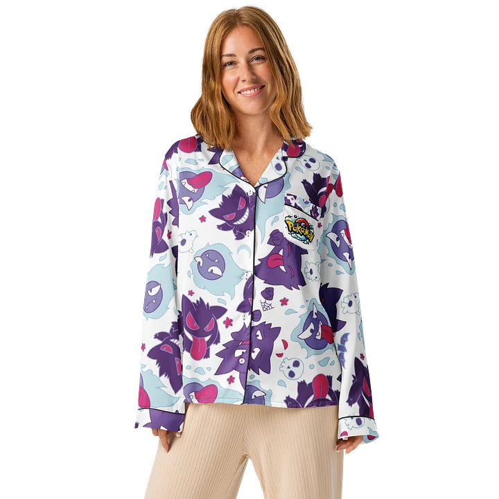 Gengar Night Whispers Long-Sleeve Pajama Top product image (1)