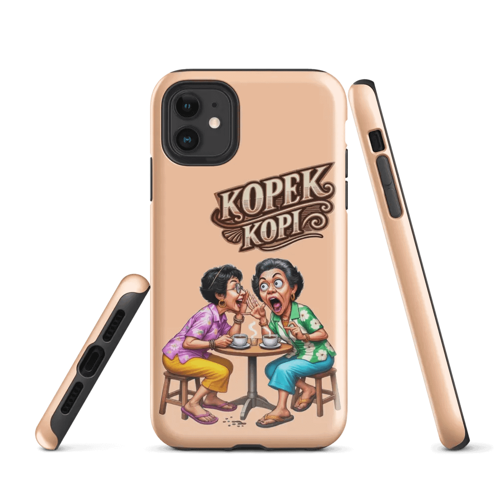 Kopek Kopi Custom iPhone Case – Fun Singlish Design for iPhone 11 to iPhone 16 product image (1)