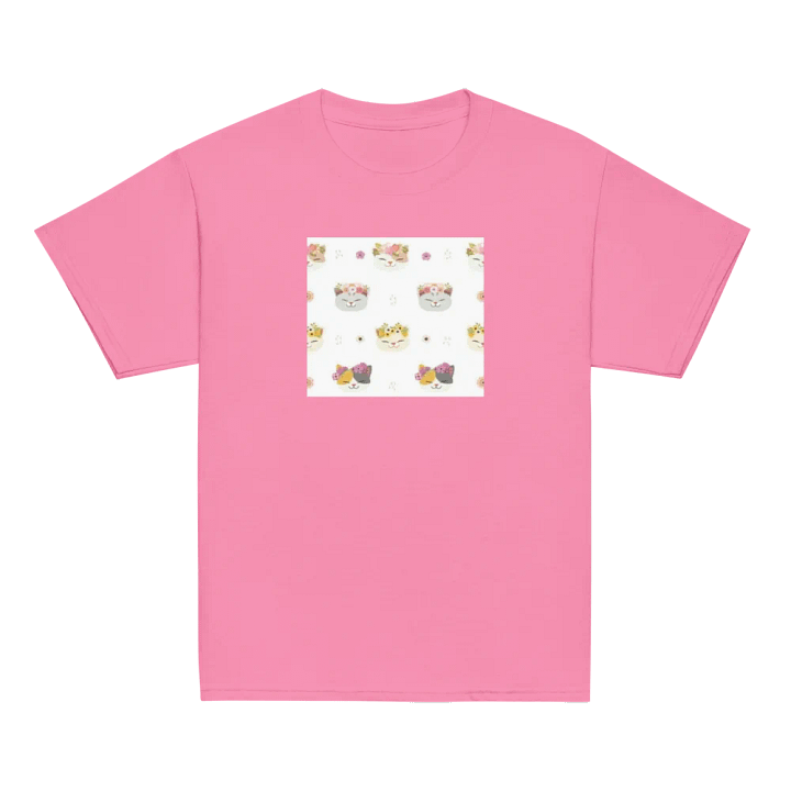 Kids T-Shirt Cat with Flowers product image (2)