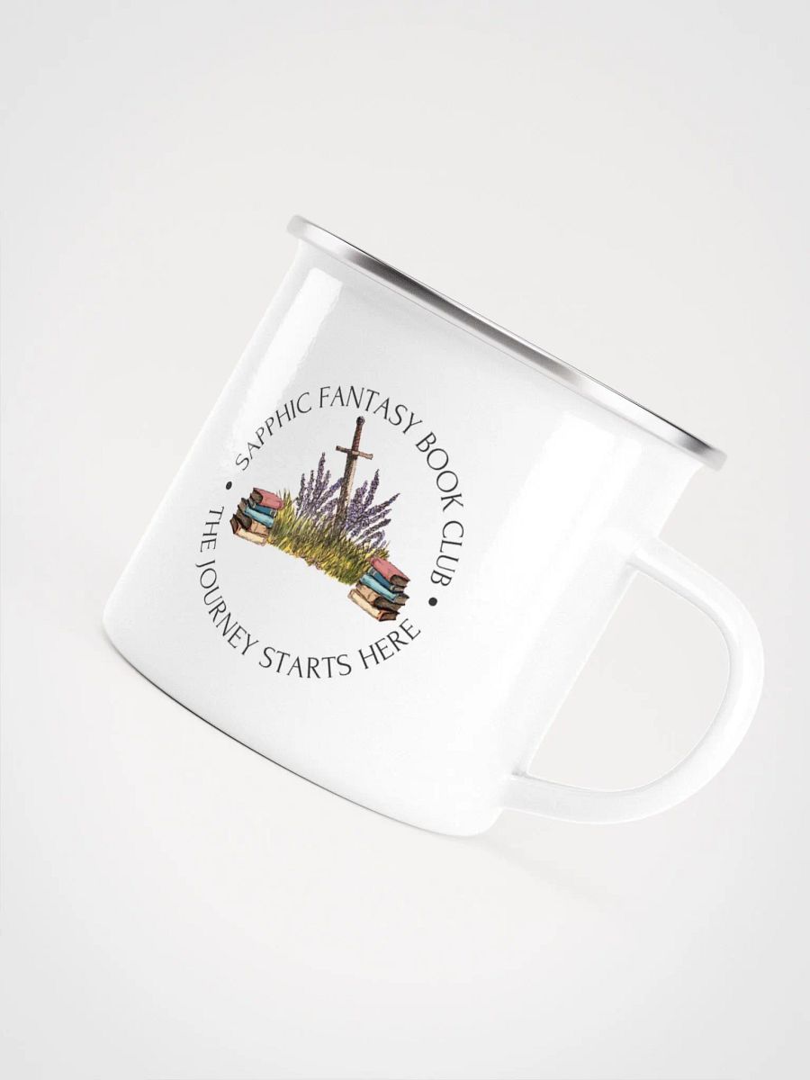 Sapphic Fantasy Book Club Enamel Mug product image (5)