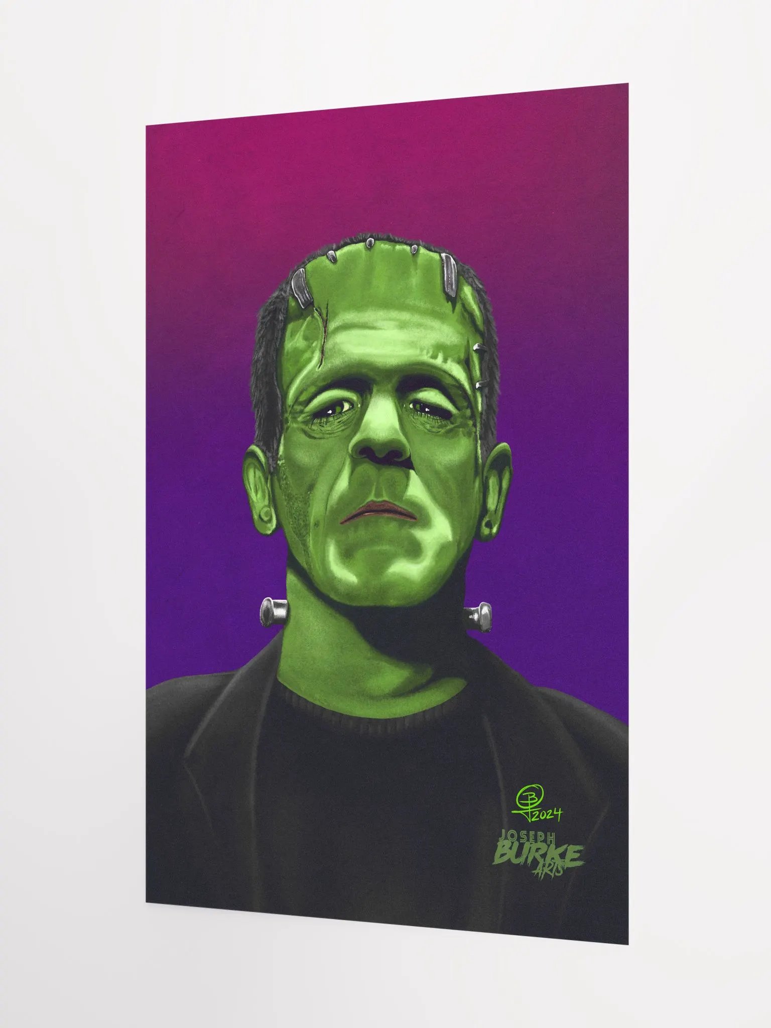 Frankenstein's Monster Digital Oil Painting 12x18 Fine Art Print product image (3)