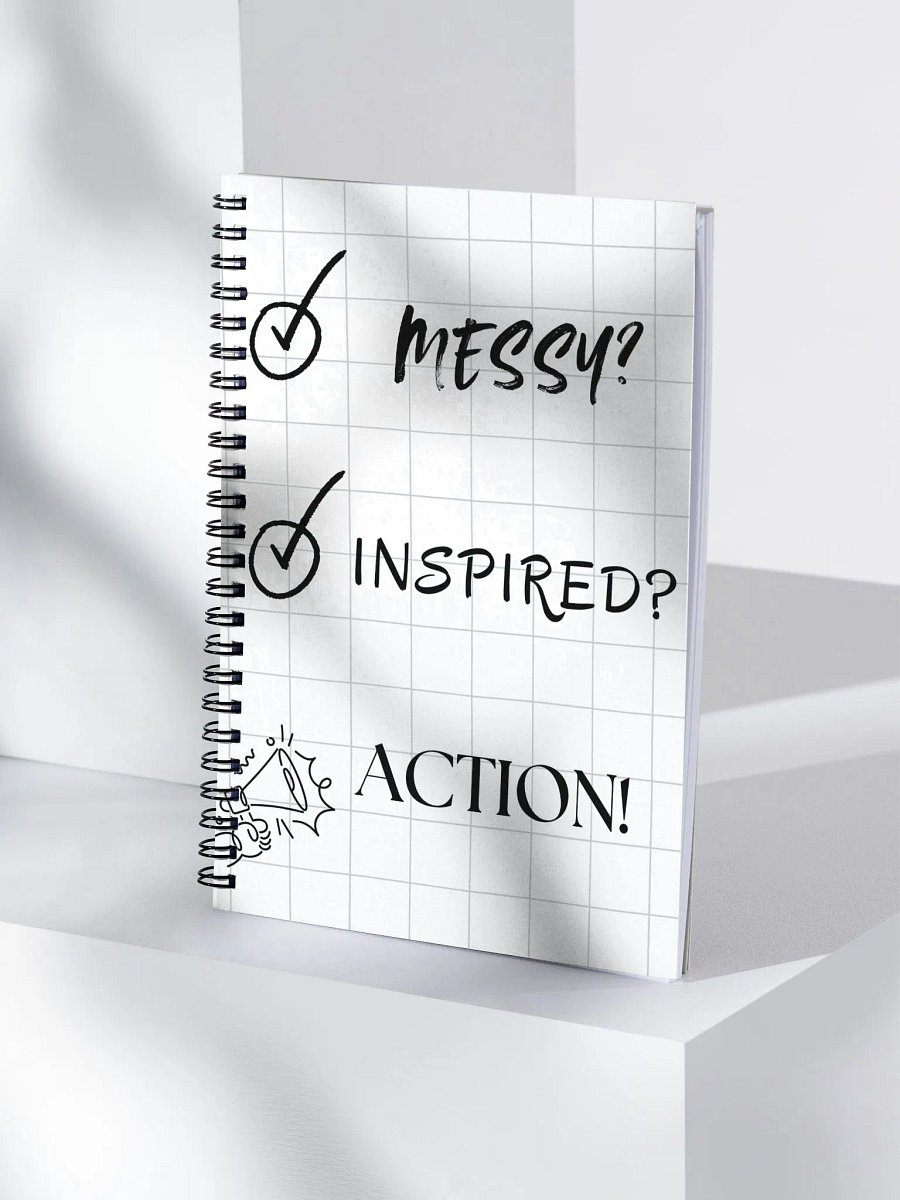 Messy, Inspired Action Spiral Notebook product image (4)