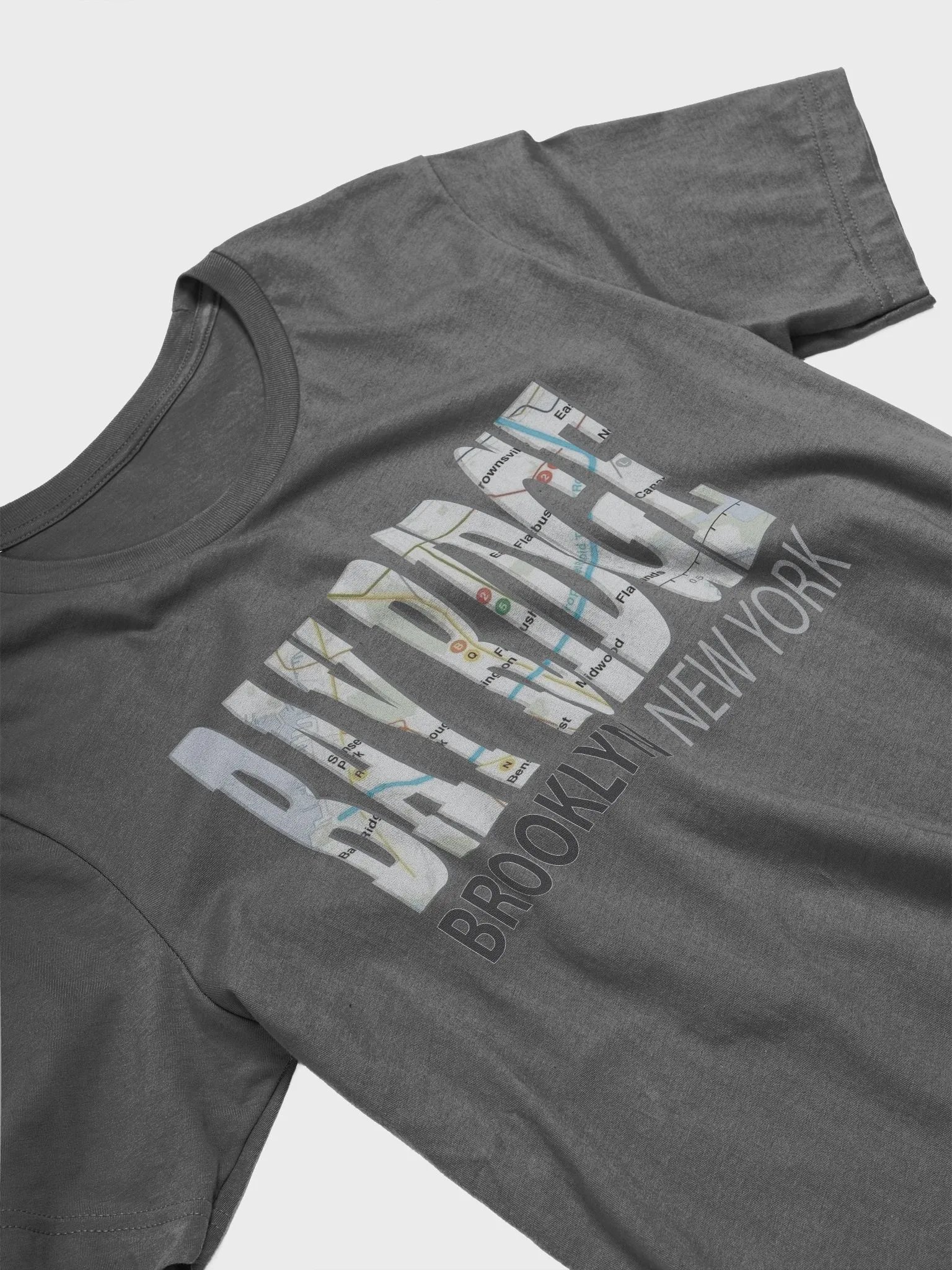 Fun Cool Bay Ridge Brooklyn New York with Subway Map T-Shirt product image (4)