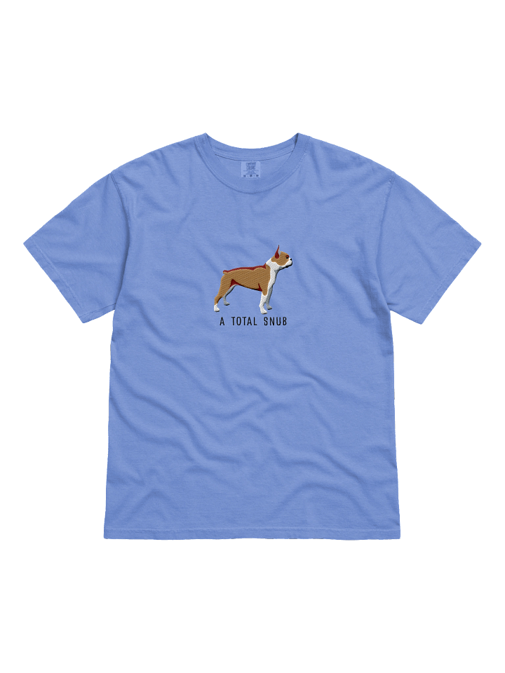 A Total Snub T-Shirt(Embroidered) of a Boston Terrier(Brown & White) product image (3)