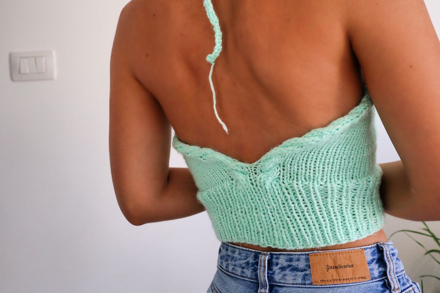 Minty Fresh – Cable Knit Halter Top Pattern product image (3)