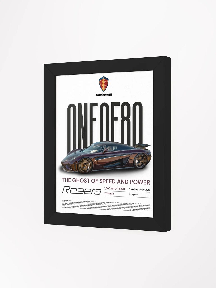 KOENIGSEGG REGERA FRAMED POSTER product image (35)