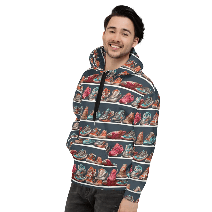 Sneakers Pattern All Over Print Hoodie product image (7)