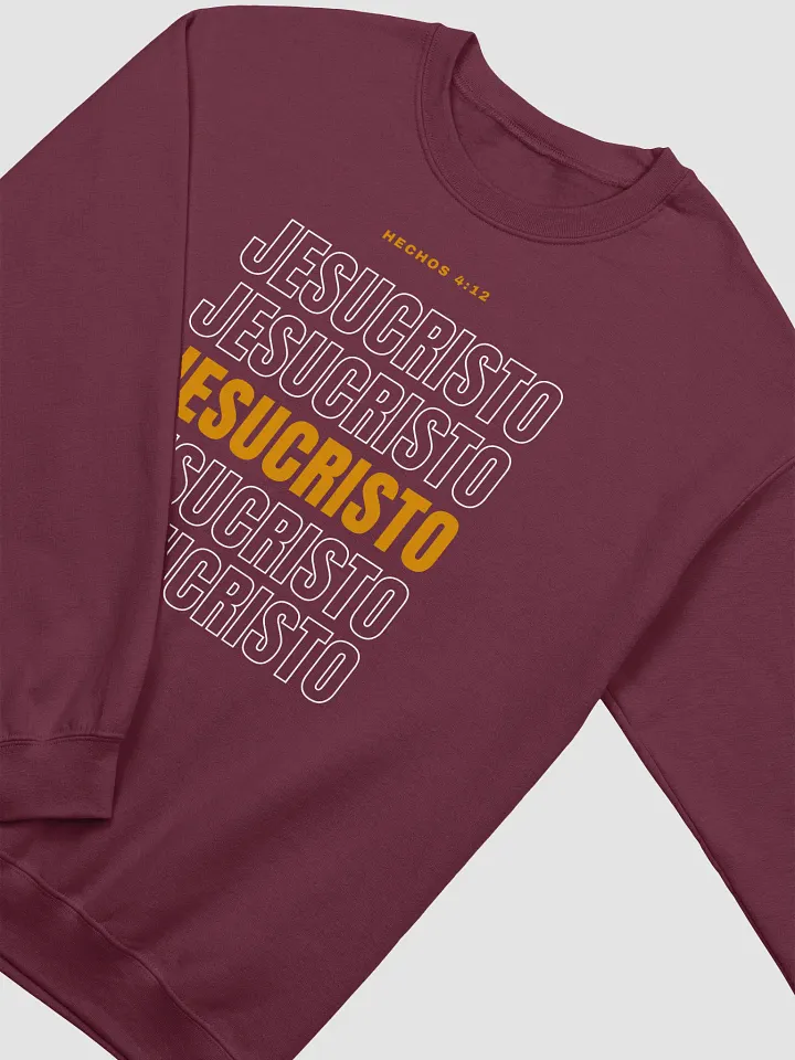 Sudadera Unisex Cuello Redondo | Hechos 4:12 Jesucristo product image (18)