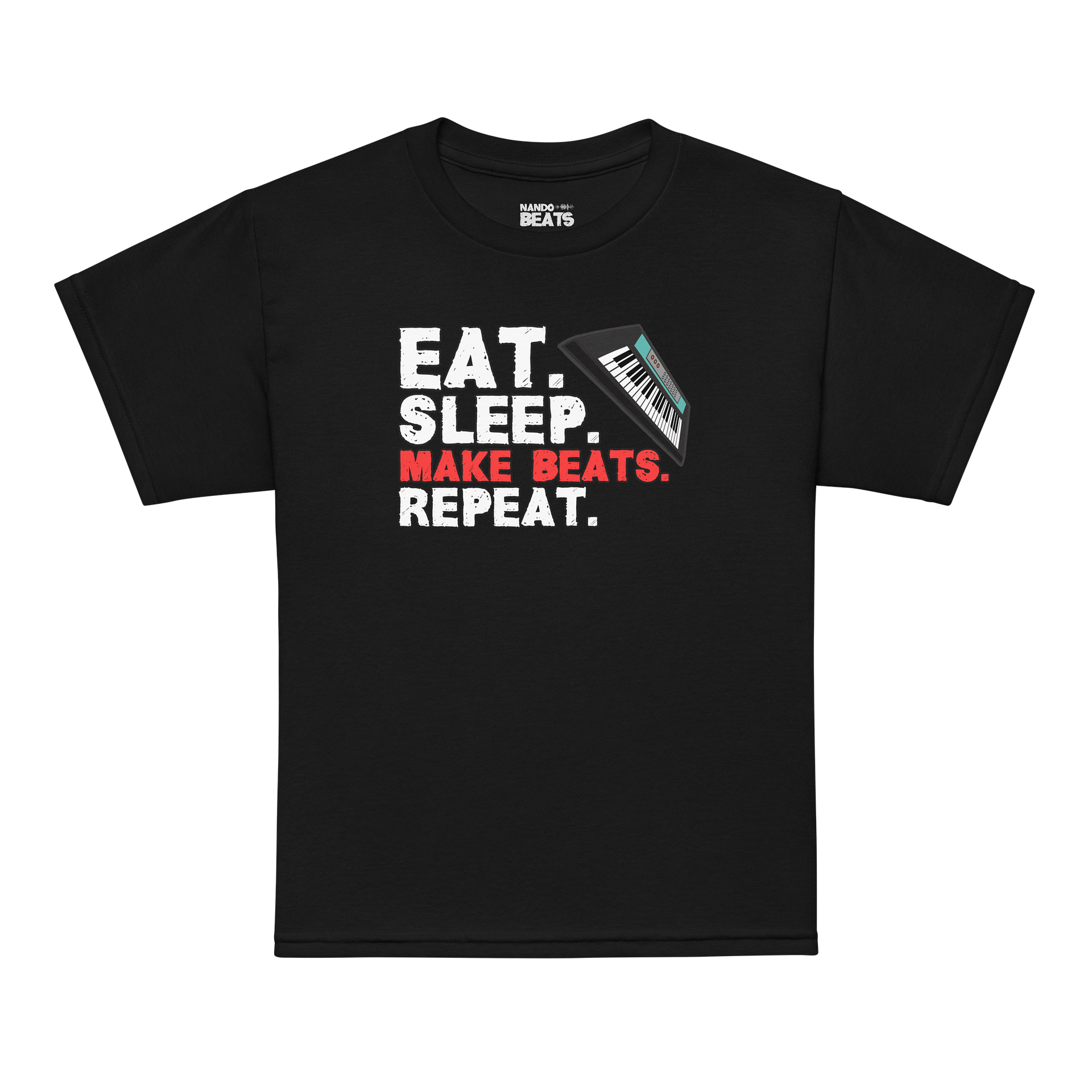 Eat. Sleep. Make Beats. Repeat. Funny T-Shirt For Kids product image (15)