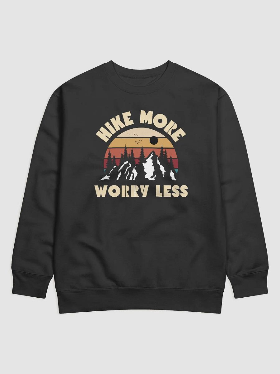 Hike more worry leas retro sunset logo product image (1)
