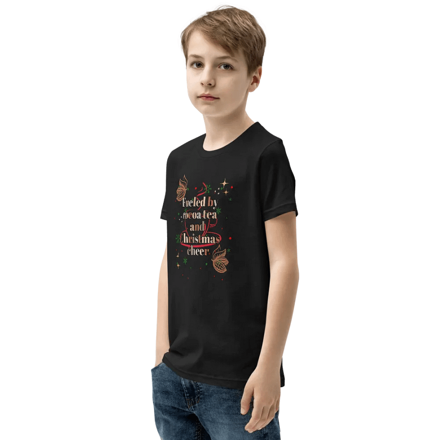 Cocoa Tea & Christmas Cheer Youth Tee product image (4)
