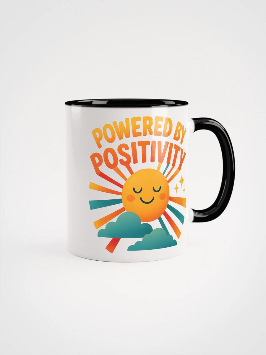 Powered by Positivity – Radiant Smiling Sun Mug product image (4)