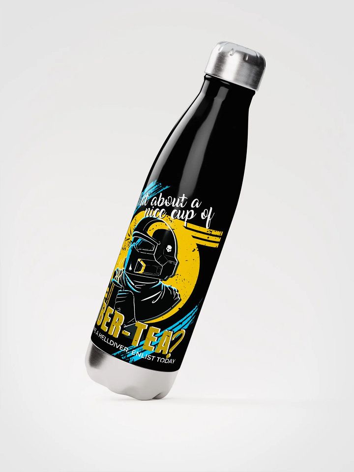 Helldivers 2 Stainless Steel Bottle | What About a Cup of Liber-Tea? Retro Design product image (2)