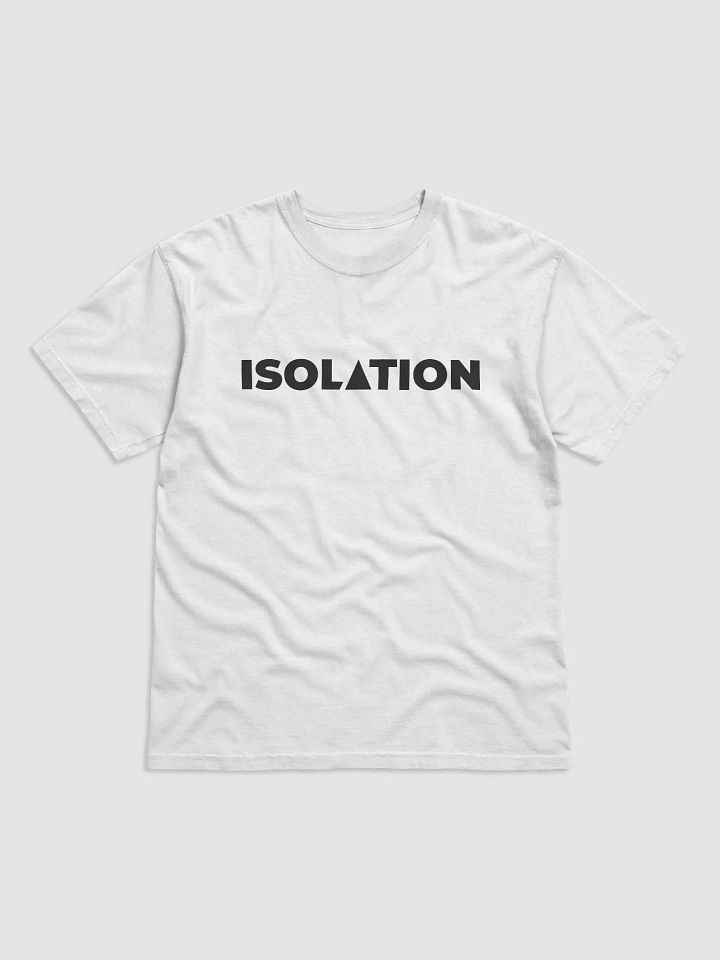 ISOL▲TION — 2024 TEXT — HEAVYWEIGHT T-SHIRT — B&W product image (2)