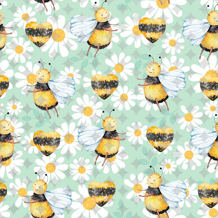 Busiest Bee Seamless Pattern product image (1)