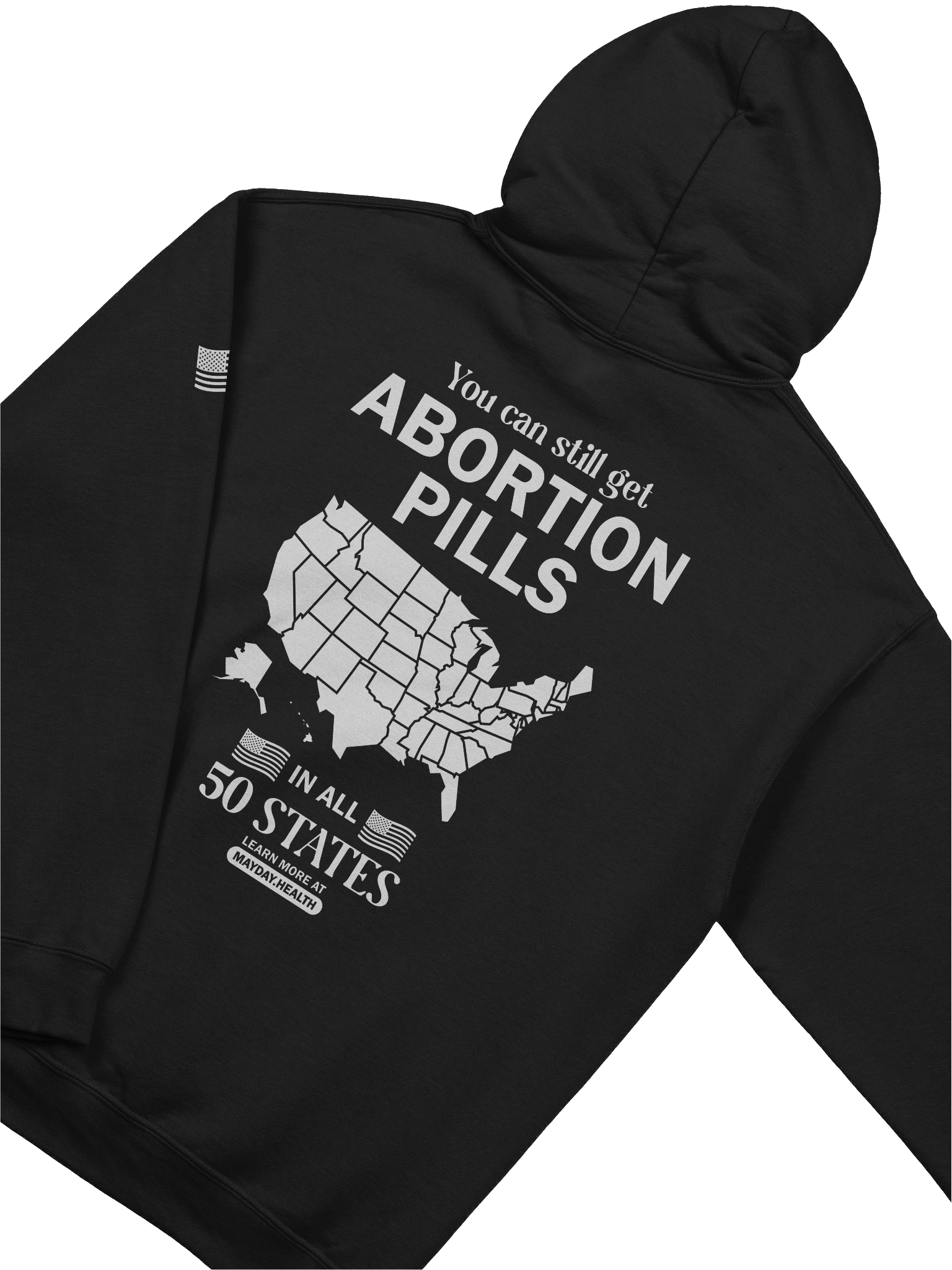 "All 50 States" Map Black Hoodie product image (4)