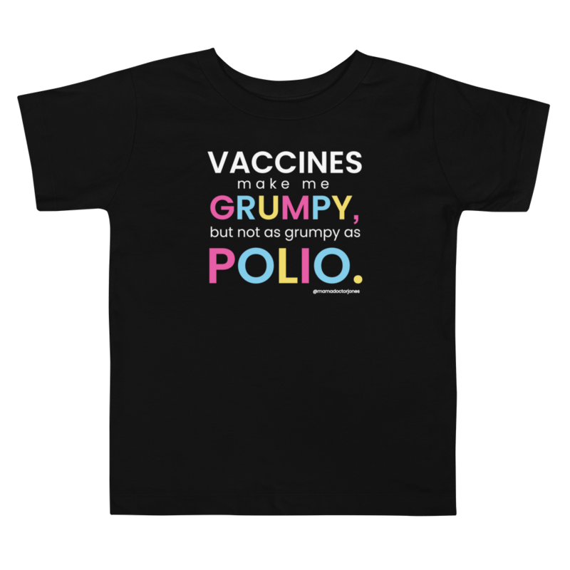 Polio Toddler Tee - Black product image (1)