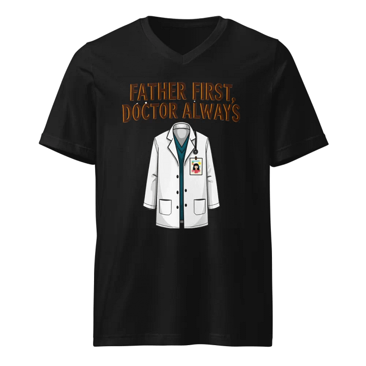 Father First, Doctor Always V-Neck Tee product image (1)