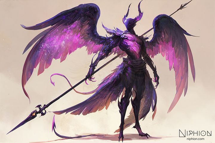 High-Resolution Digital Art – Nebula Archangel, Character Design #9 product image (1)
