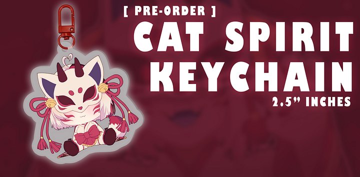 [ Pre- Order ] Cat Spirit Keychain product image (1)