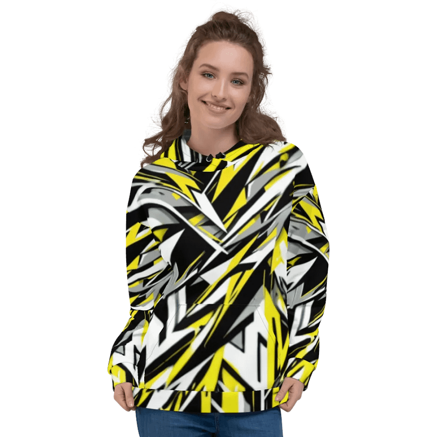 Dynamic Geometric Fusion Unisex Hoodie product image (3)