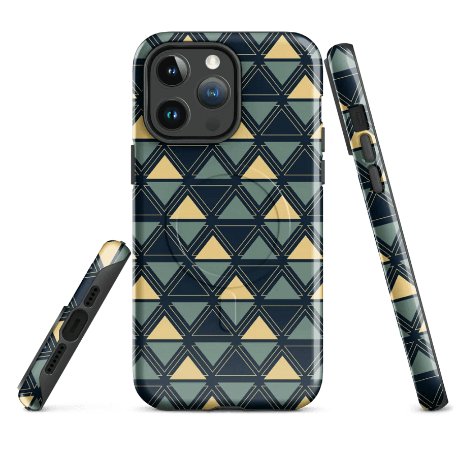 Triangulated Night Geometric Magsafe Tough Case for iPhone product image (1)