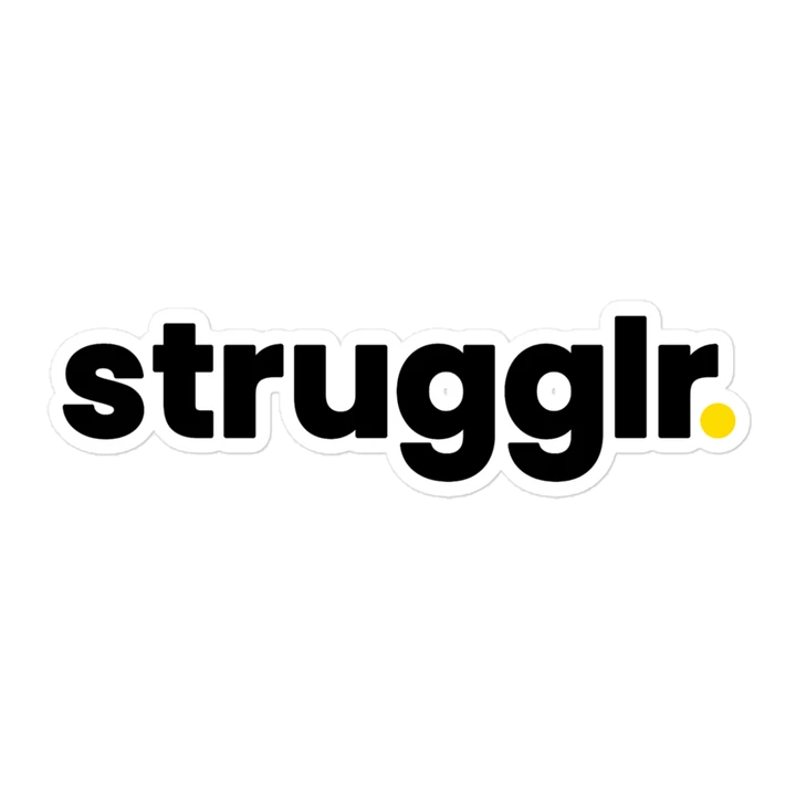 Official Strugglr. Sticker product image (1)