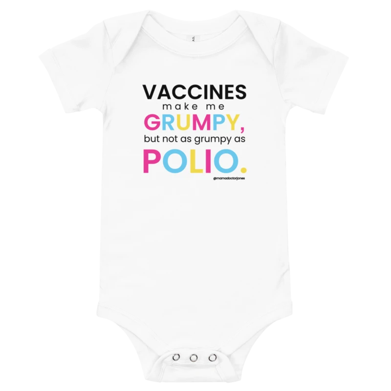 Polio Baby Onesie - White product image (1)