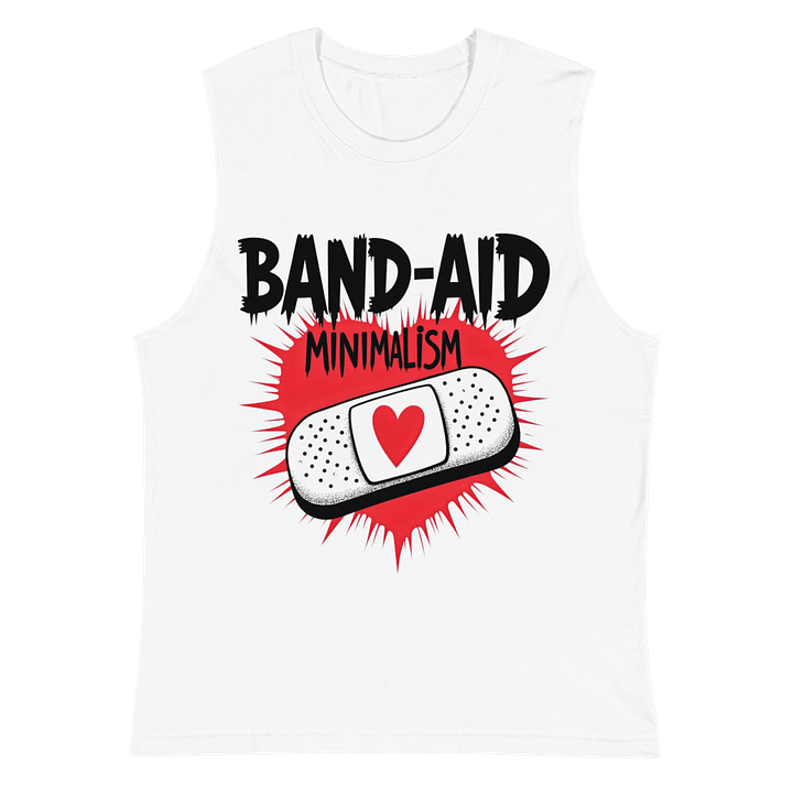 Heartfelt Band-Aid Minimalism Muscle Tank product image (2)