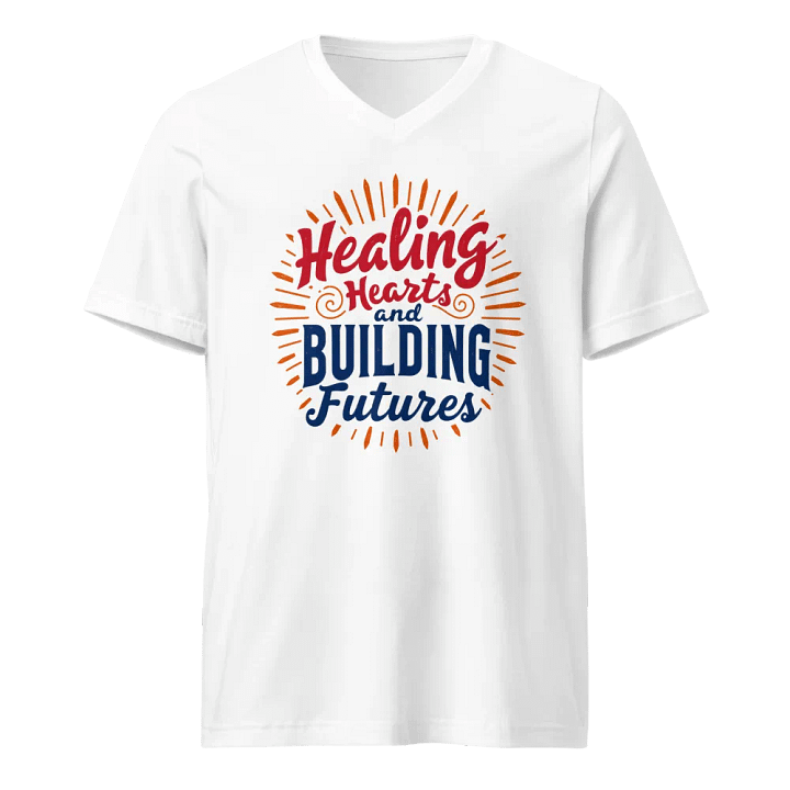 Healing Hearts and Building Futures V-Neck Tee product image (5)