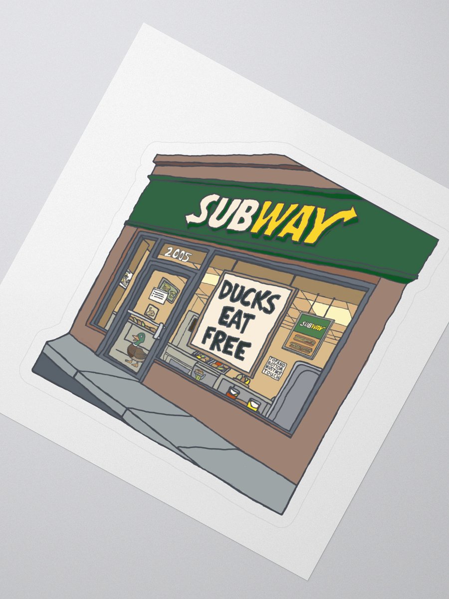 Ducks Eat Free Sticker product image (2)