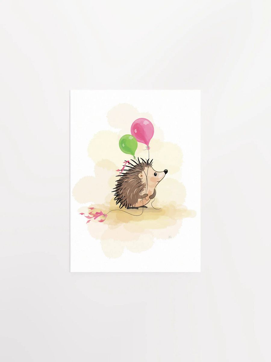 Hedgehog and balloons product image (1)