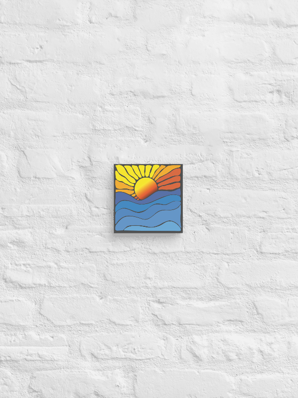 Abstract Sunrise Canvas 1:1 product image (3)
