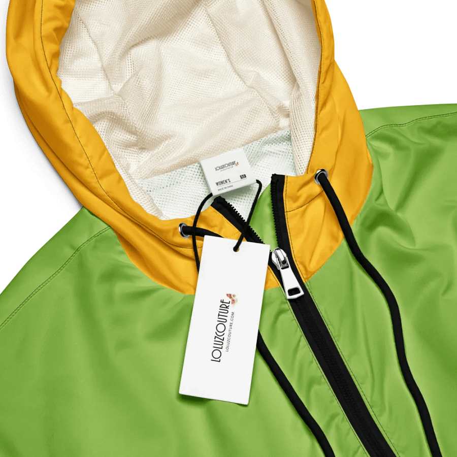 Lime/Pink/Yellow Women’s Cropped Windbreaker product image (11)
