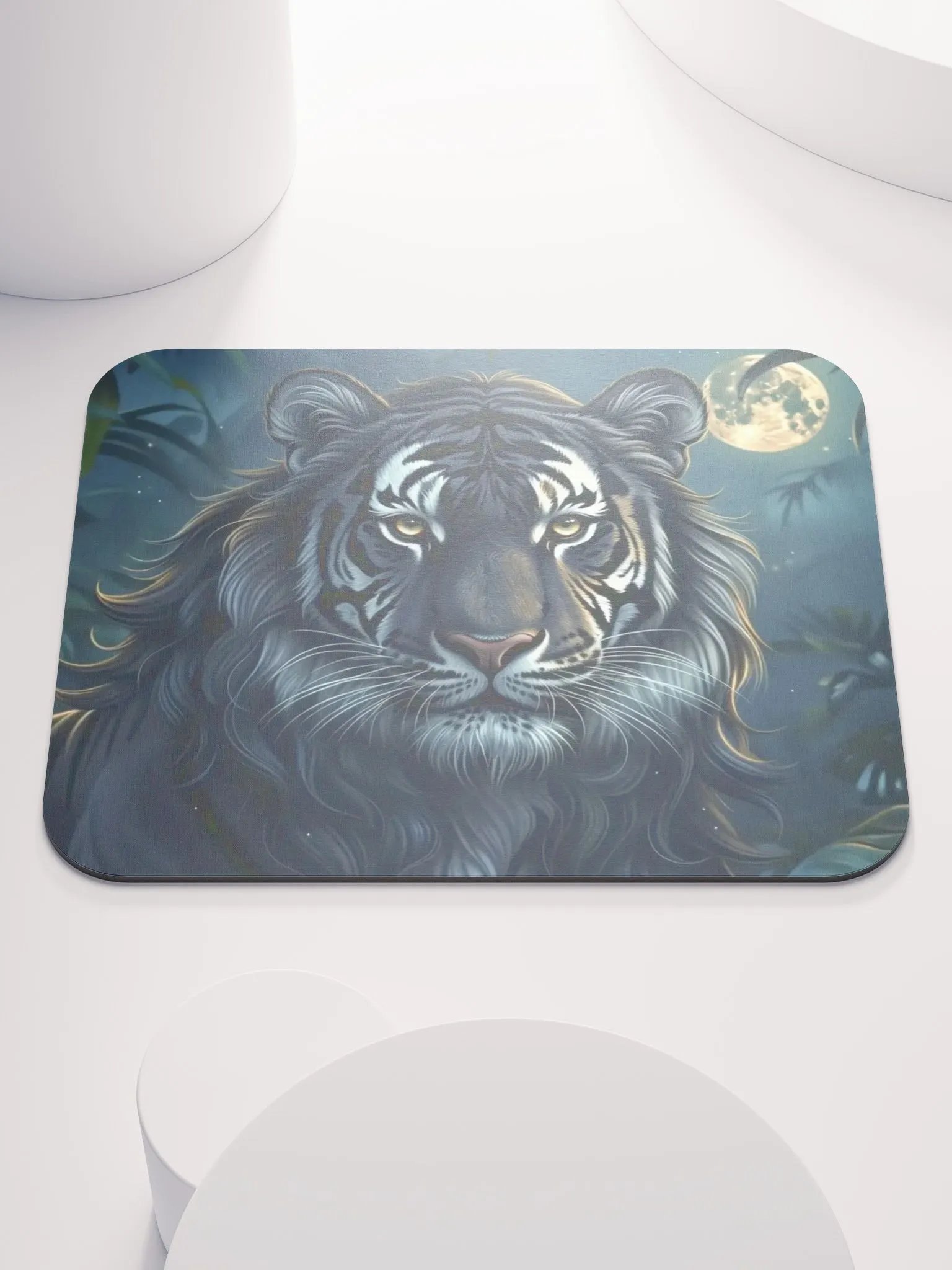 Moonlit Tiger Mouse Pad product image (1)