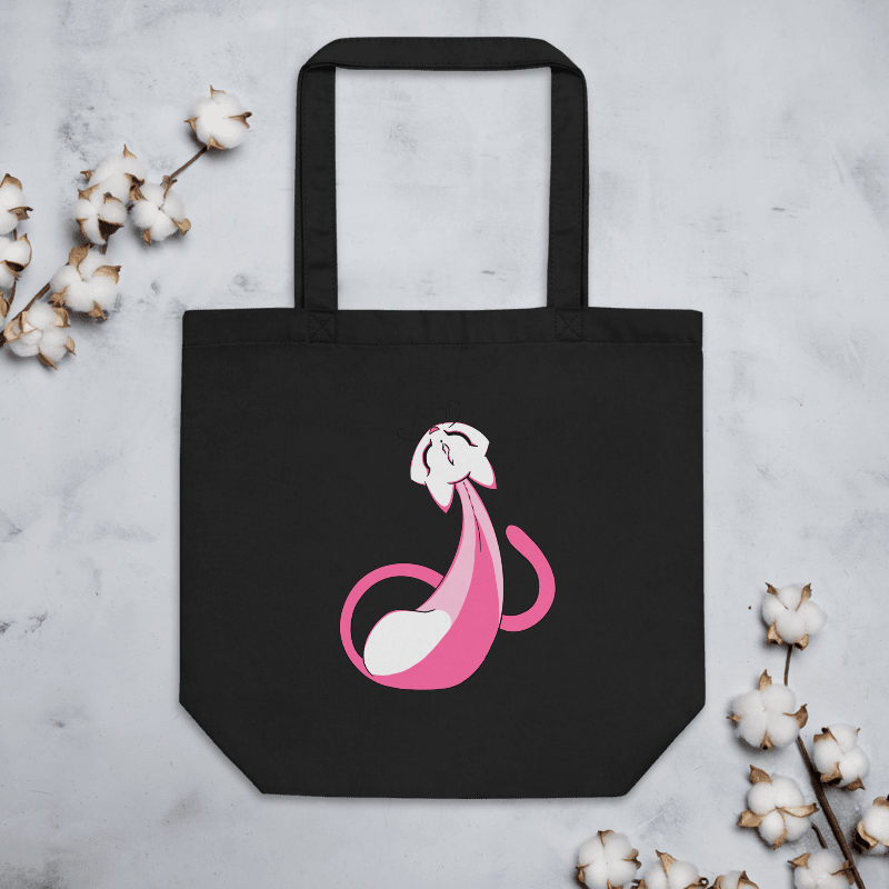 Calming Pink Cat Totebag / Black-Oyster product image (4)