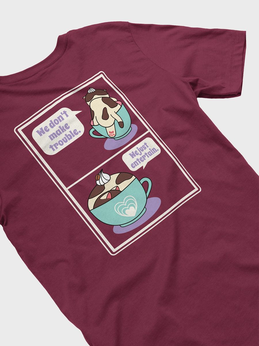 Sweet Trouble T-shirt, Coffee Cat (Left Chest and Back Prints) product image (12)