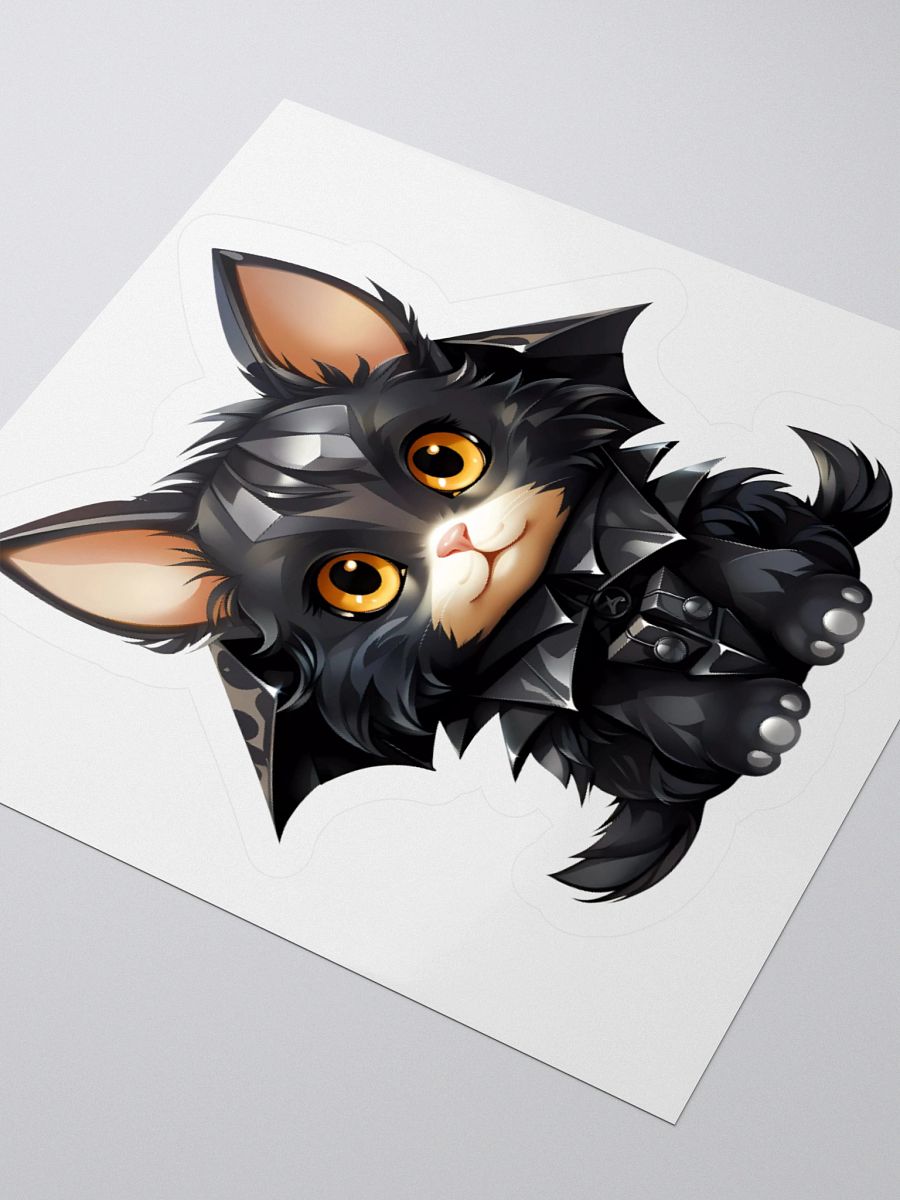 Bat Cat Halloween Sticker product image (8)