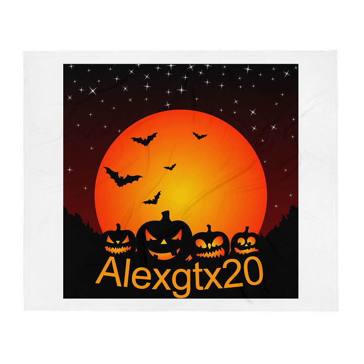 spooky pumpkins blood moon throw blanket product image (2)